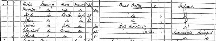 1891 census for EWW Jennings